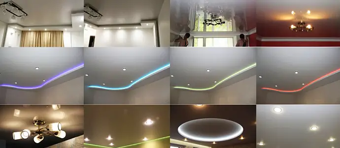 подсветка натяжных потолков