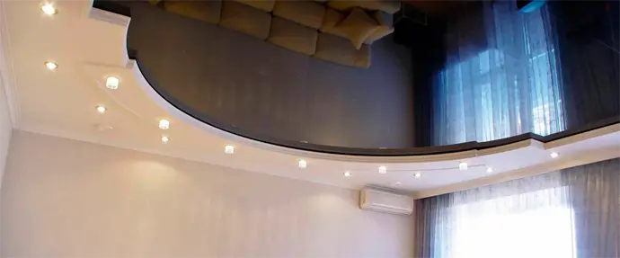 Многоуровневый натяжной потолок