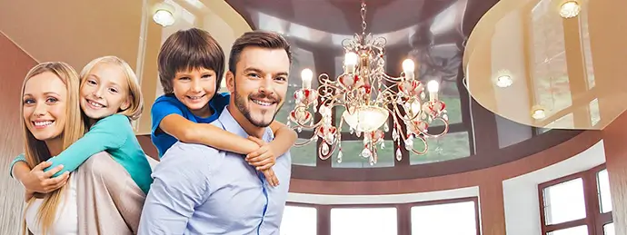 Что раньше обои или натяжной потолок