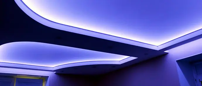 Способы монтажа натяжного потолка